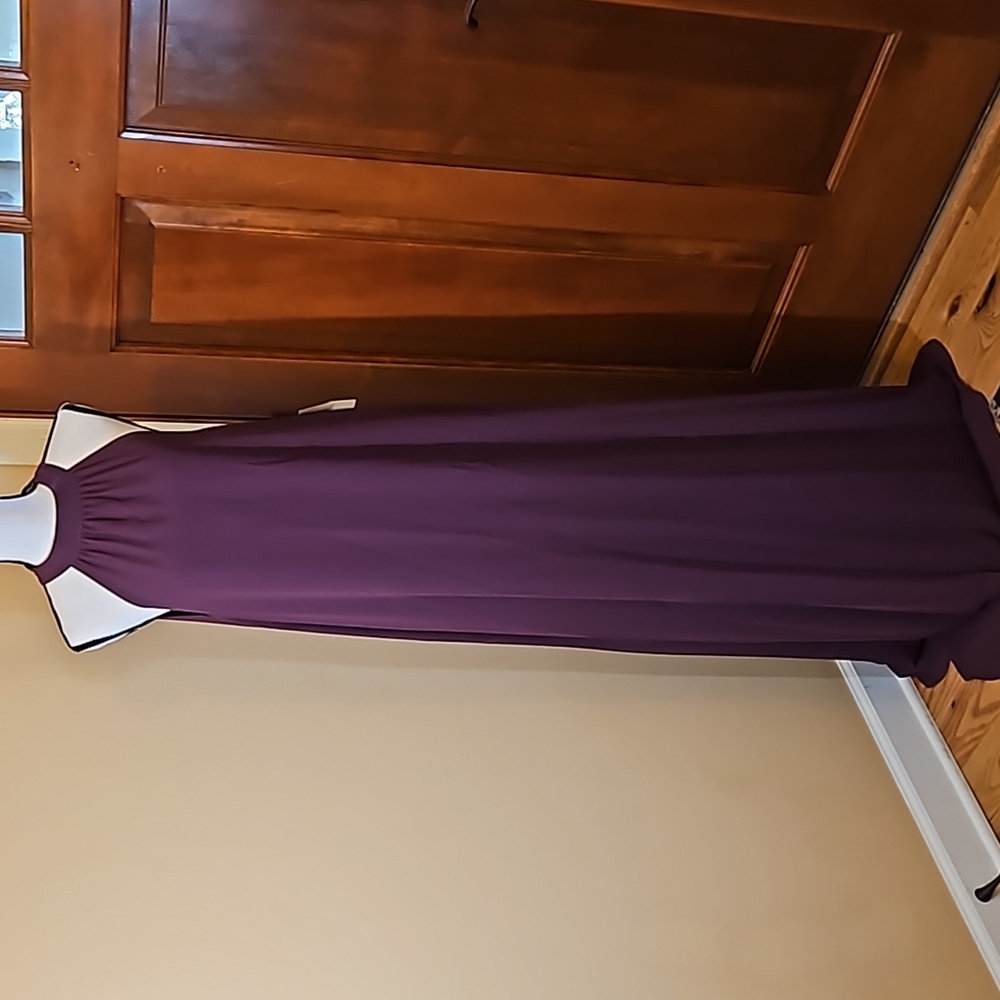 CEREMONY BY JOANNA AUGUST DRESS ELENA LONG S PURPLE BRIDESMAID GOWN WEDDING NEW